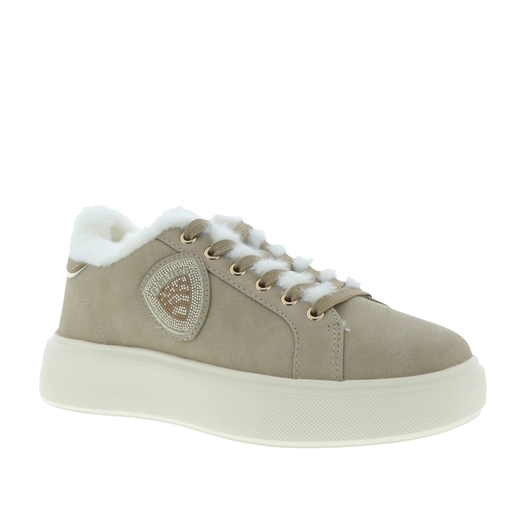 Blauer Sneakers Beige