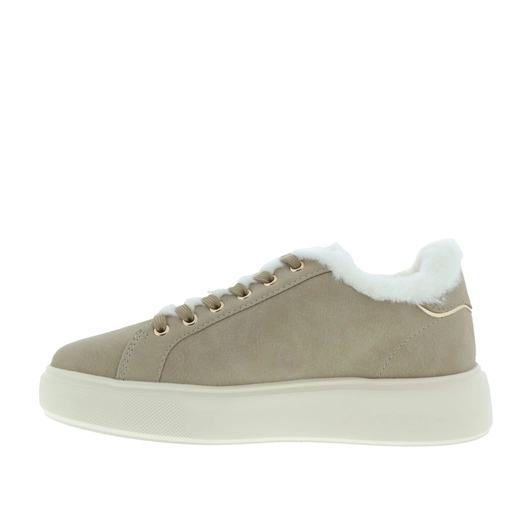 Blauer Sneakers Beige