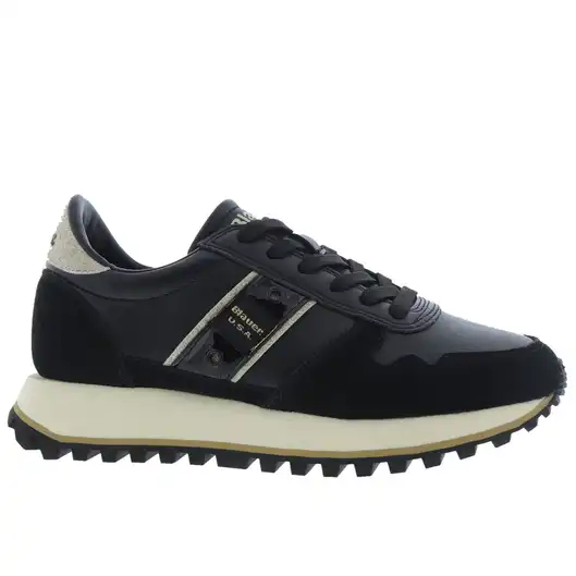 Blauer Sneakers Zwart