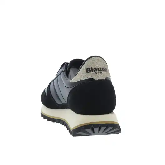 Blauer Sneakers Zwart