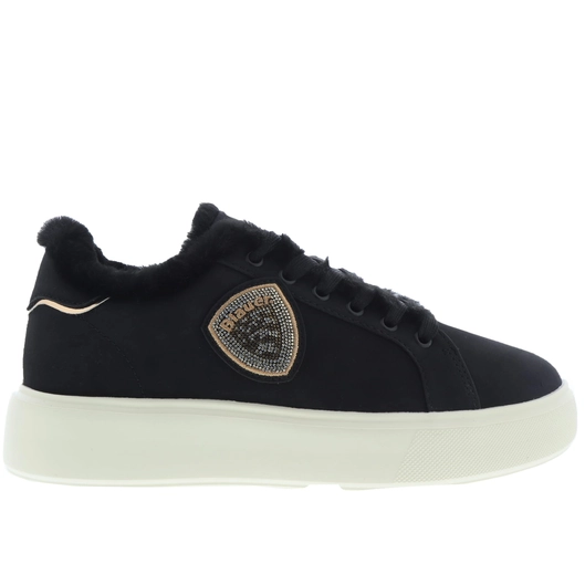 Blauer Sneakers Zwart