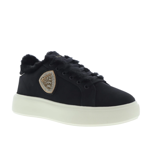 Blauer Sneakers Zwart