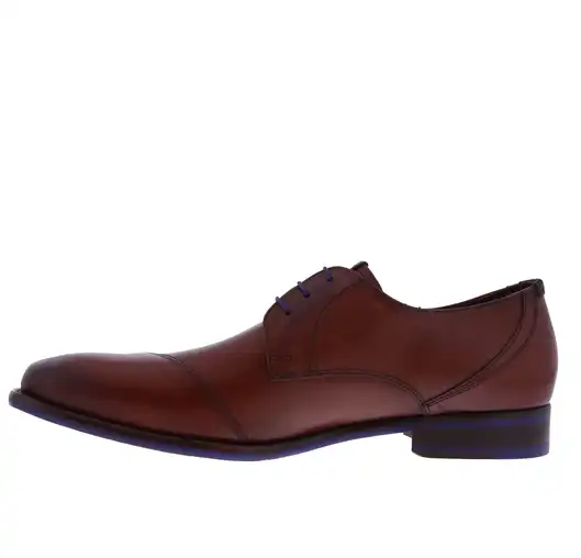 Floris van Bommel Veterschoenen Cognac