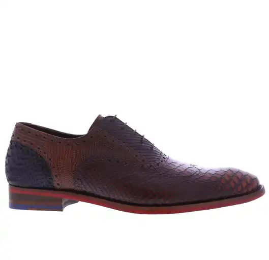 Floris van Bommel Veterschoenen Cognac